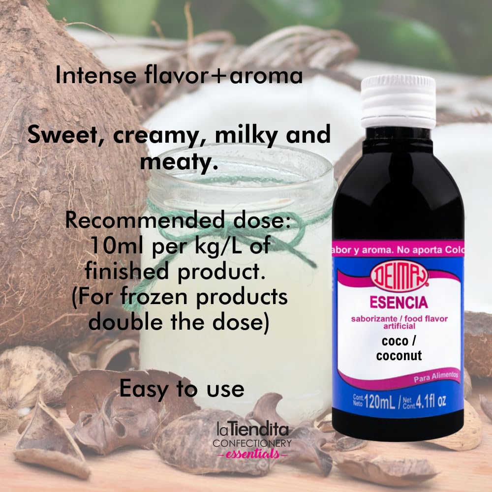 Amazon.com: Deiman Artificial Food Flavoring Coconut Essence (4 fl